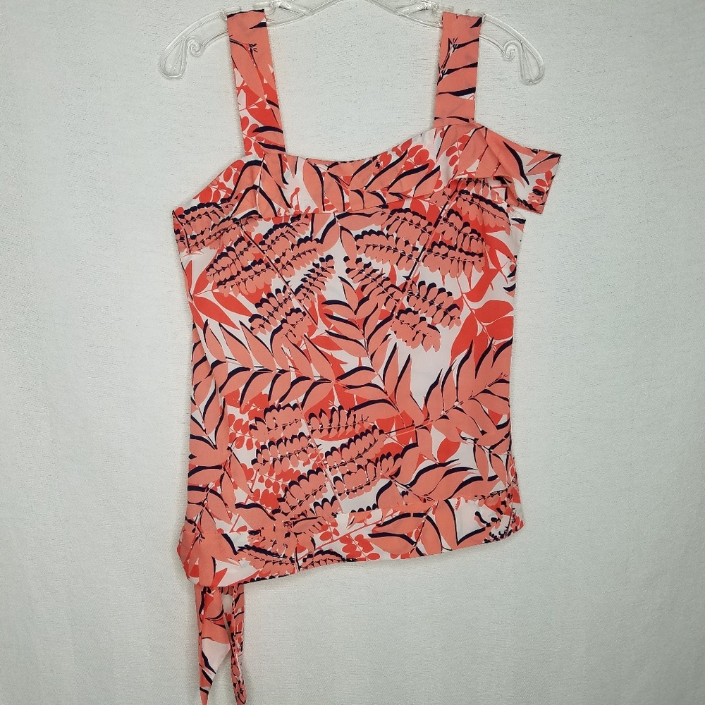Banana‎ Republic Maria Asymmetric Pink Floral Top